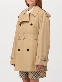 Burberry - short belted trench coat