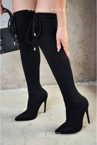 Cape Robbin - Women's Cahoka Thigh High Sweat Boots