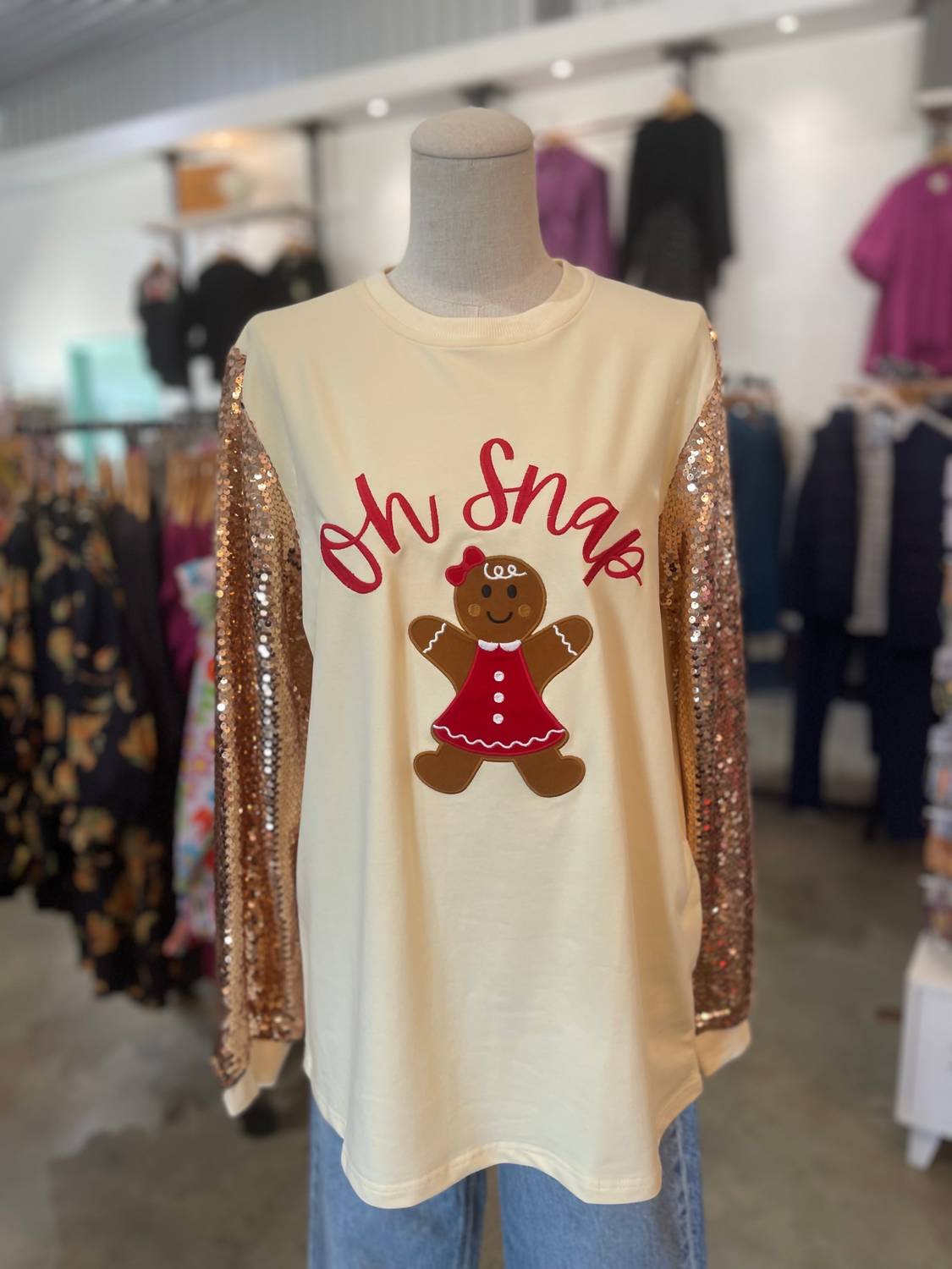 Layerz Clothing - Oh Snap Sequin Top
