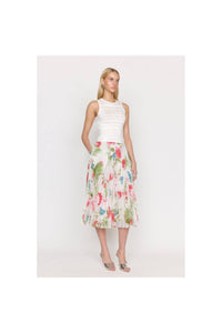 CHRISTY LYNN Pia Mini Skirt in monarch ivory - women's skirt - alternate view