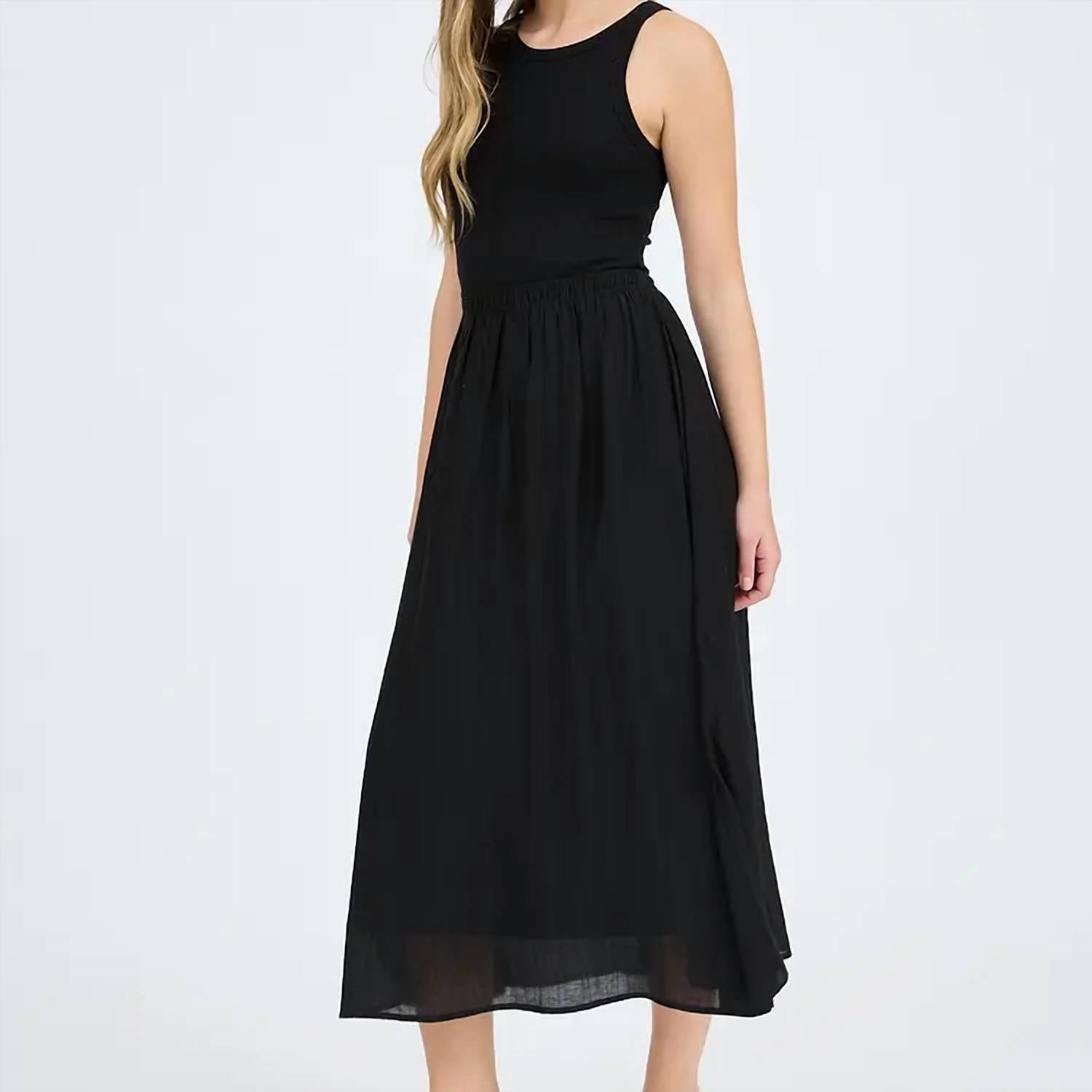Blu Pepper - Tank Sleeveless Midi Dress
