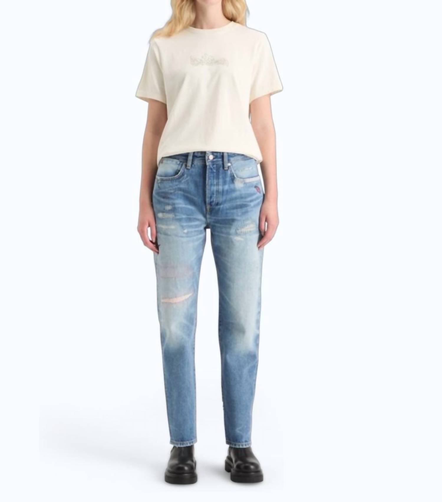 SCOTCH & SODA Buzz Slim Boyfriend Jeans in playlist - women's jeans