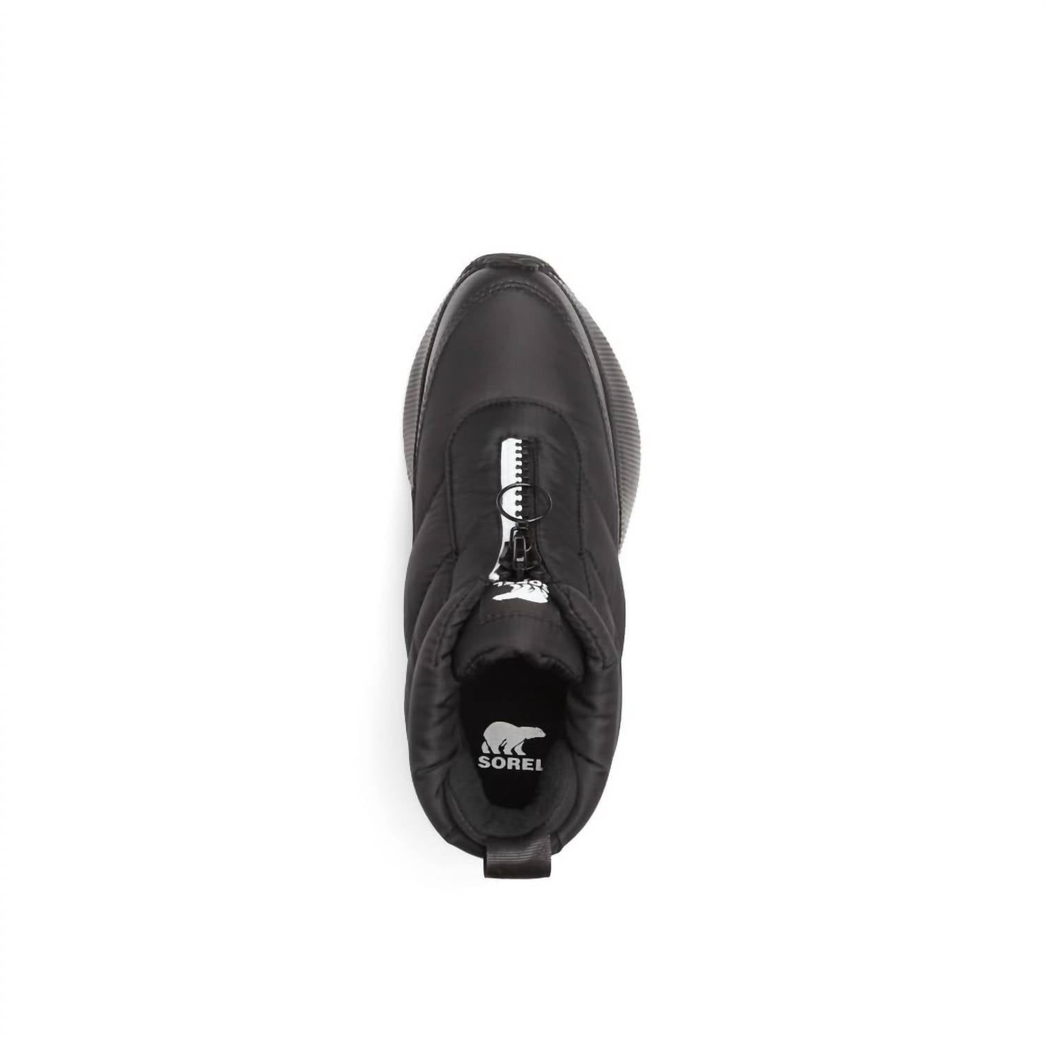 SOREL Women's Out N About Puffy Zip Shoe in black - women's shoe - view 5