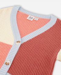Deux Par Deux - Color Block Knitted Cardigan