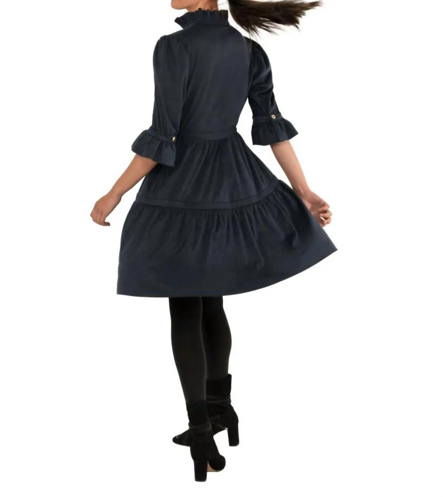Gretchen Scott - Ultra Suede Teardrop Mini Dress