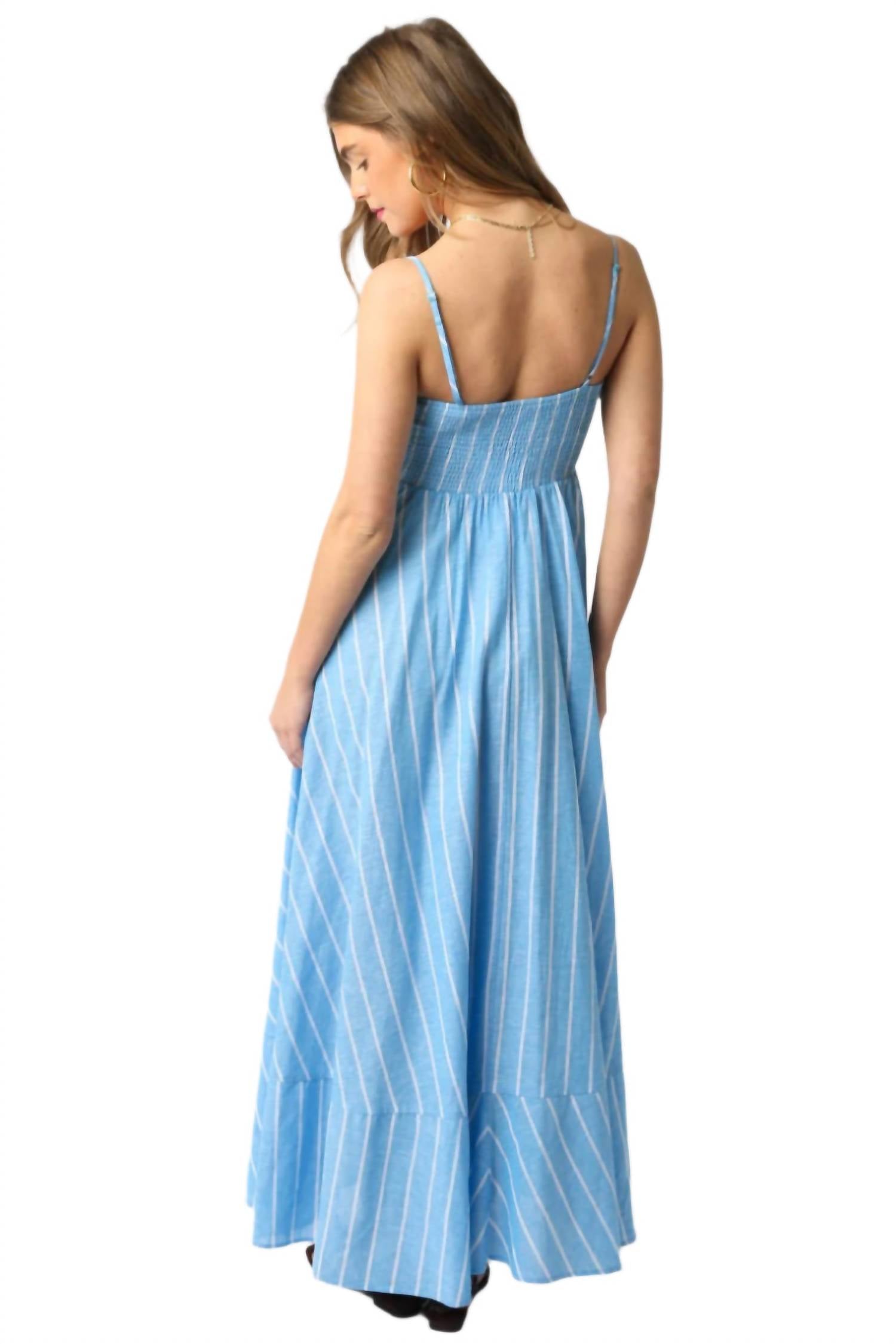 Olivaceous - Deanna Stripe Dress