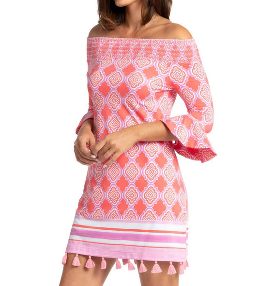 Cabana Life - Geo Off The Shoulder Dress