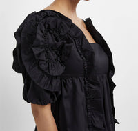 Farm Rio - RUFFLE SHORT SLEEVE MINI DRESS