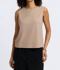 Foxcroft - Callie Knit Crepe Reversible Sleeveless Tank Top