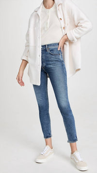 AGOLDE Nico Slim-fit High-waisted Jeans in betray - women's jeans