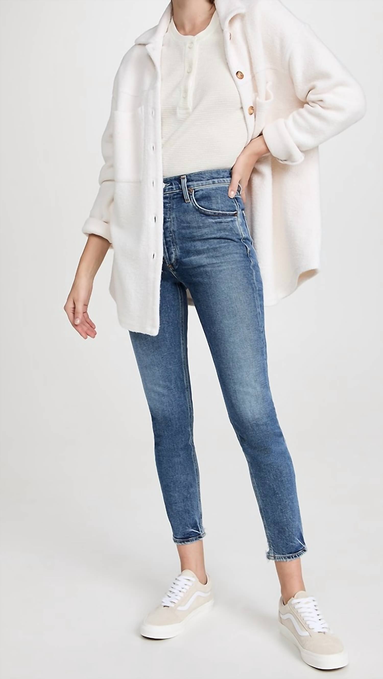 AGOLDE Nico Slim-fit High-waisted Jeans in betray - women's jeans