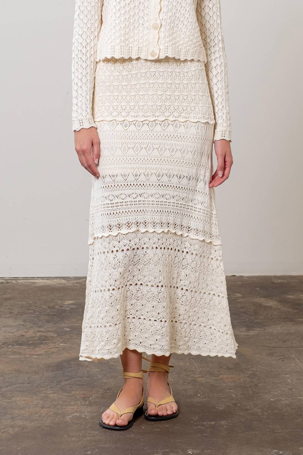 Moon River - Knitted Maxi Skirt