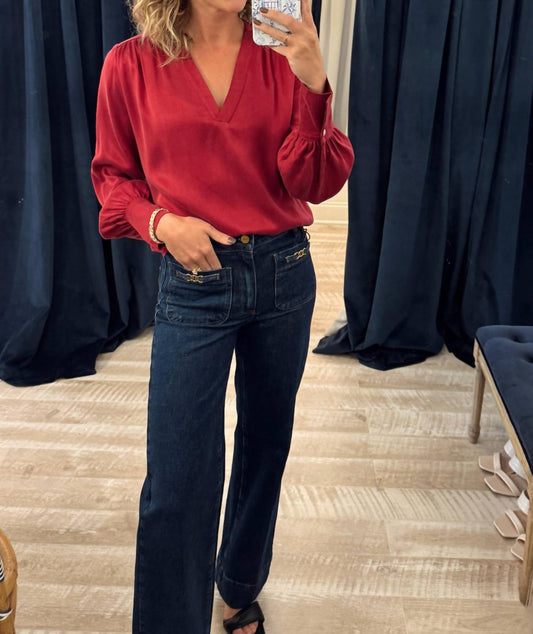 Fifteen Twenty - Trista V Neck Blouse