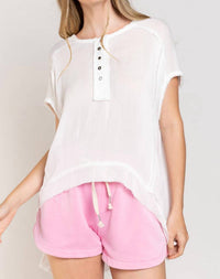 Pol - Cotton Hoodie Top