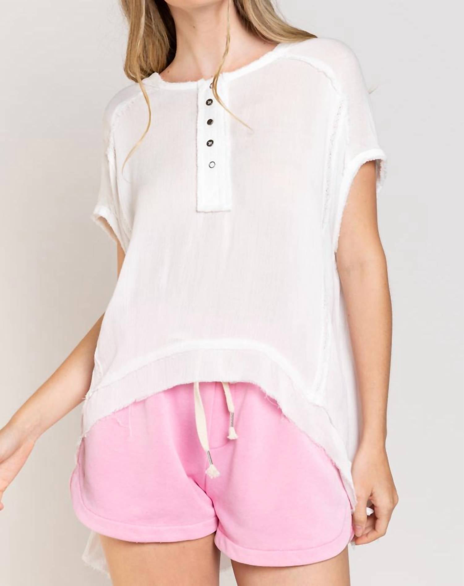 Pol - Cotton Hoodie Top