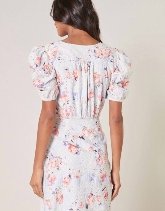 Sugarlips - Rosalia Floral Eyelet Mini Dress
