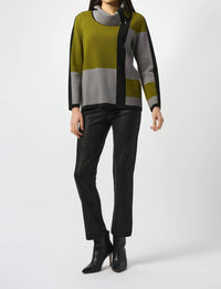 Joseph Ribkoff - Foiled Pull On Slim Ankle Pants
