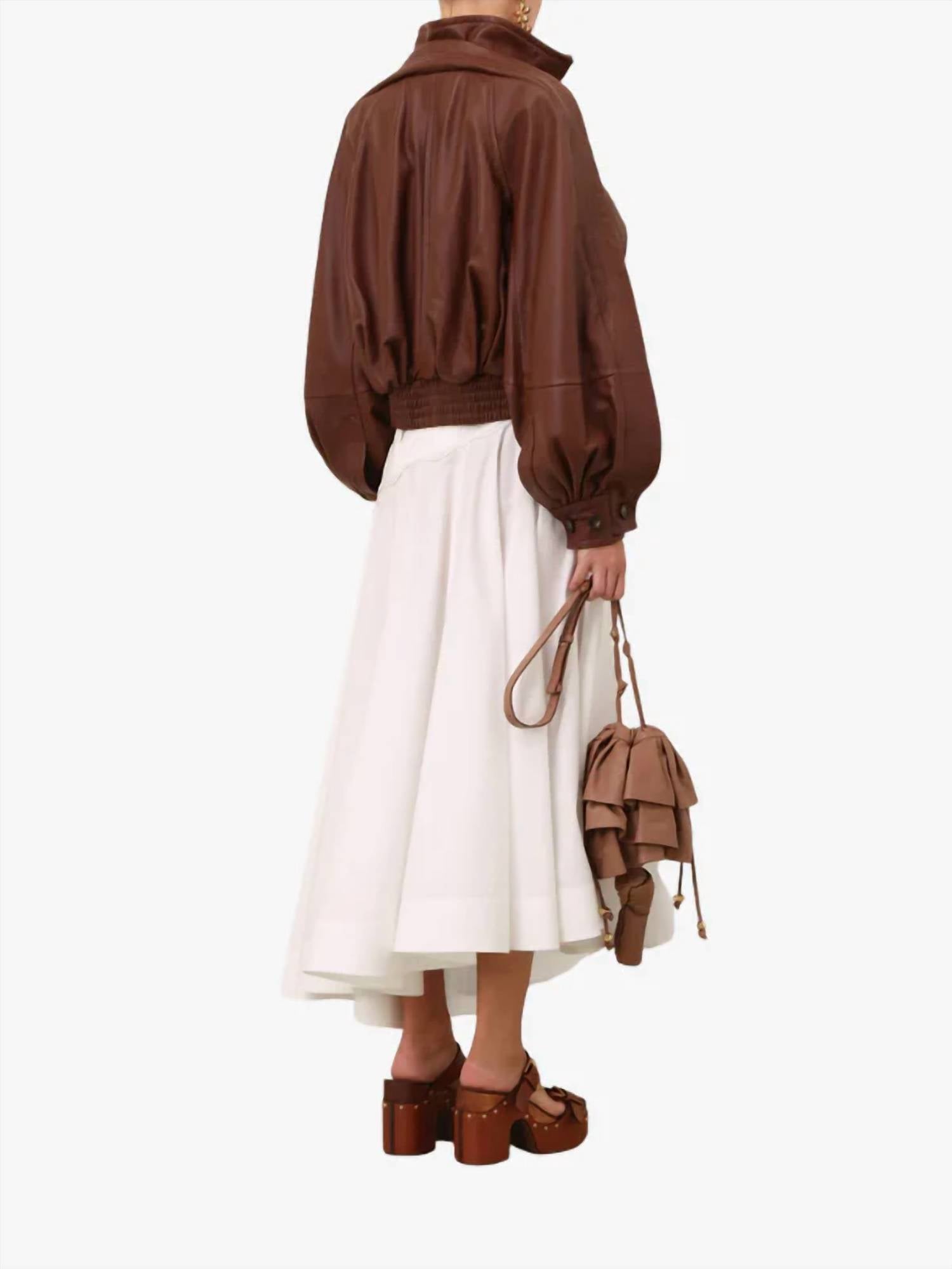 Zimmermann - Luna Leather Bomber Jacket