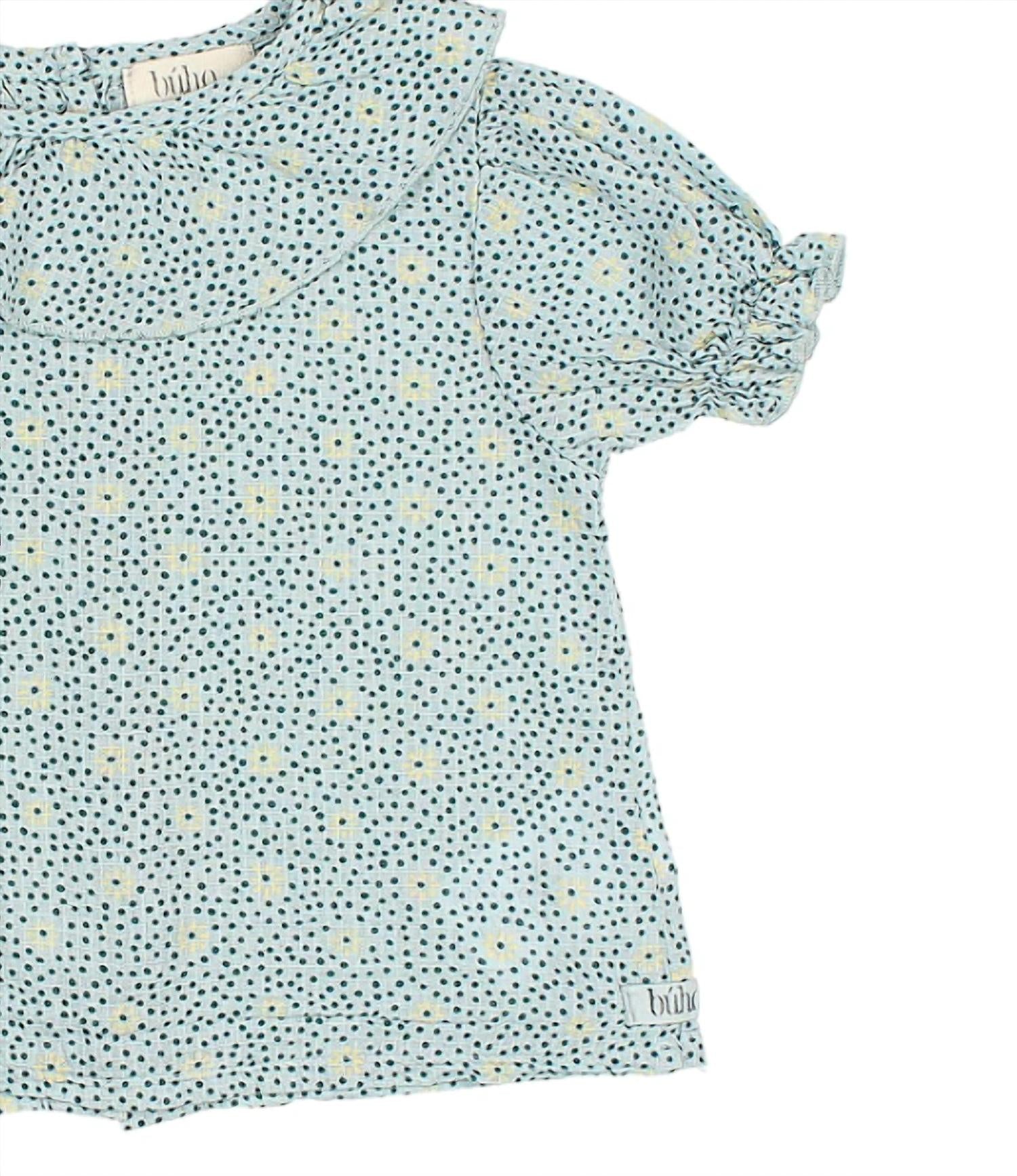 Búho - Kid's Flower Dots Blouse