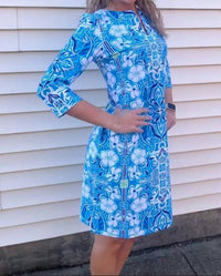 Aryeh - Julie Split Neck Dress