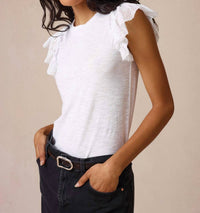 Goldie - Fishnet Ruffle Tee