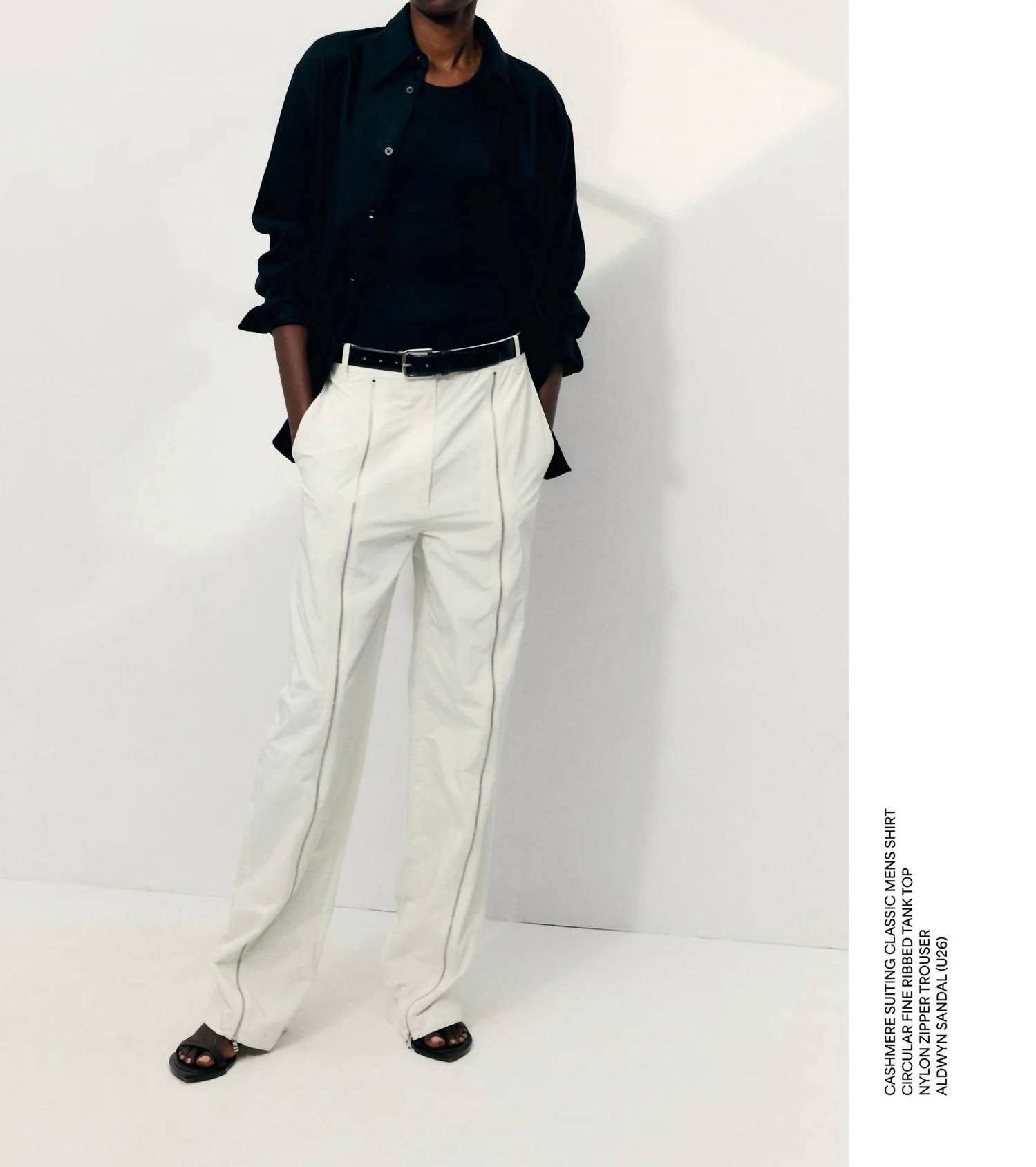 Tibi - Nylon Zipper Trouser