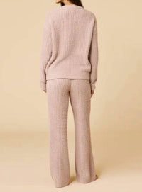 Softies - Marshmallow Waffle V Neck with Long Pant Set