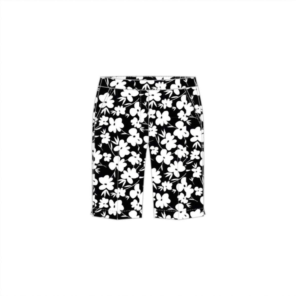 Tribal - Printed Bengaline Pull-on Shorts