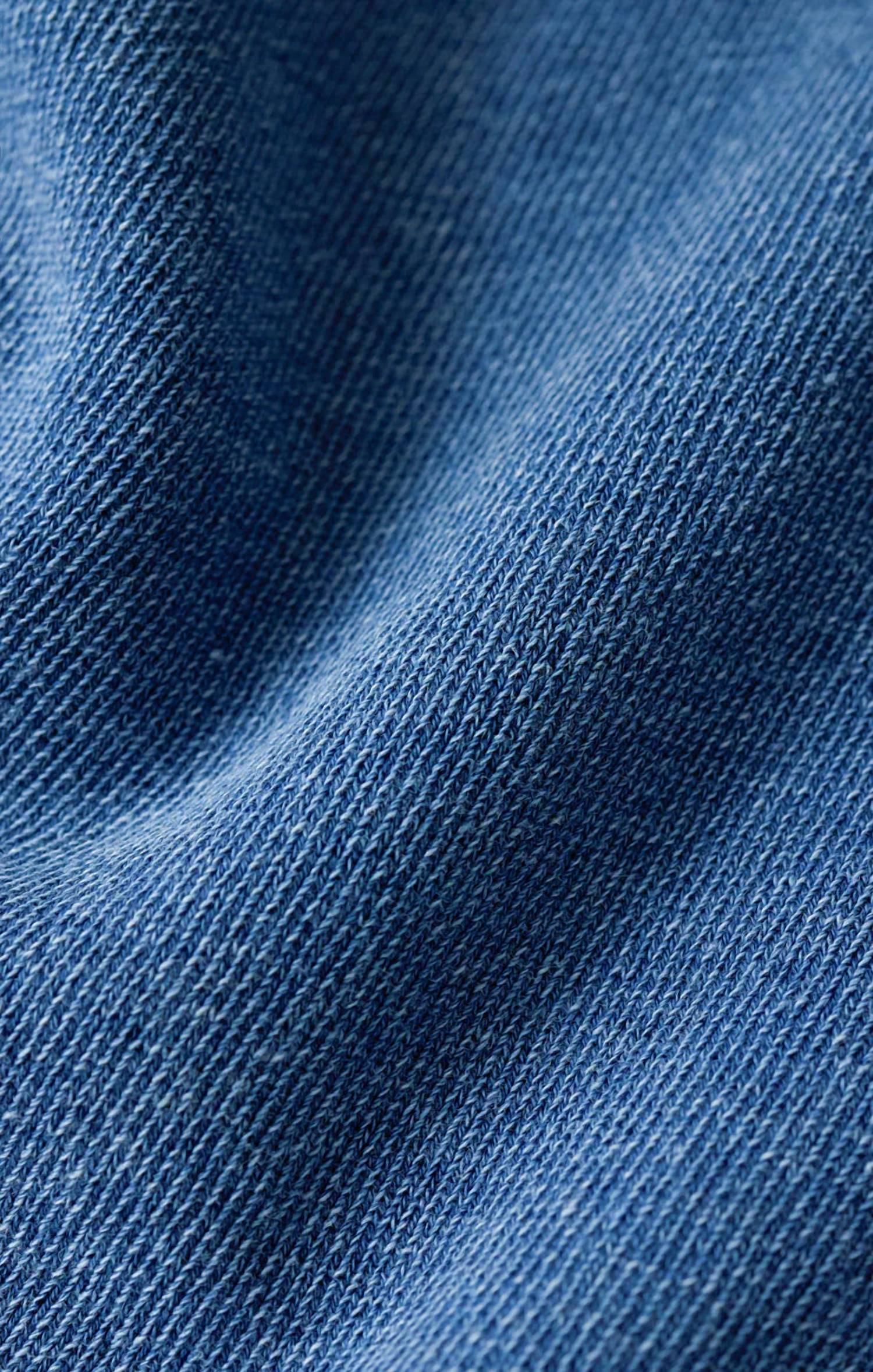 Z Supply - Curran Knit Denim Cropped Sweatshirt