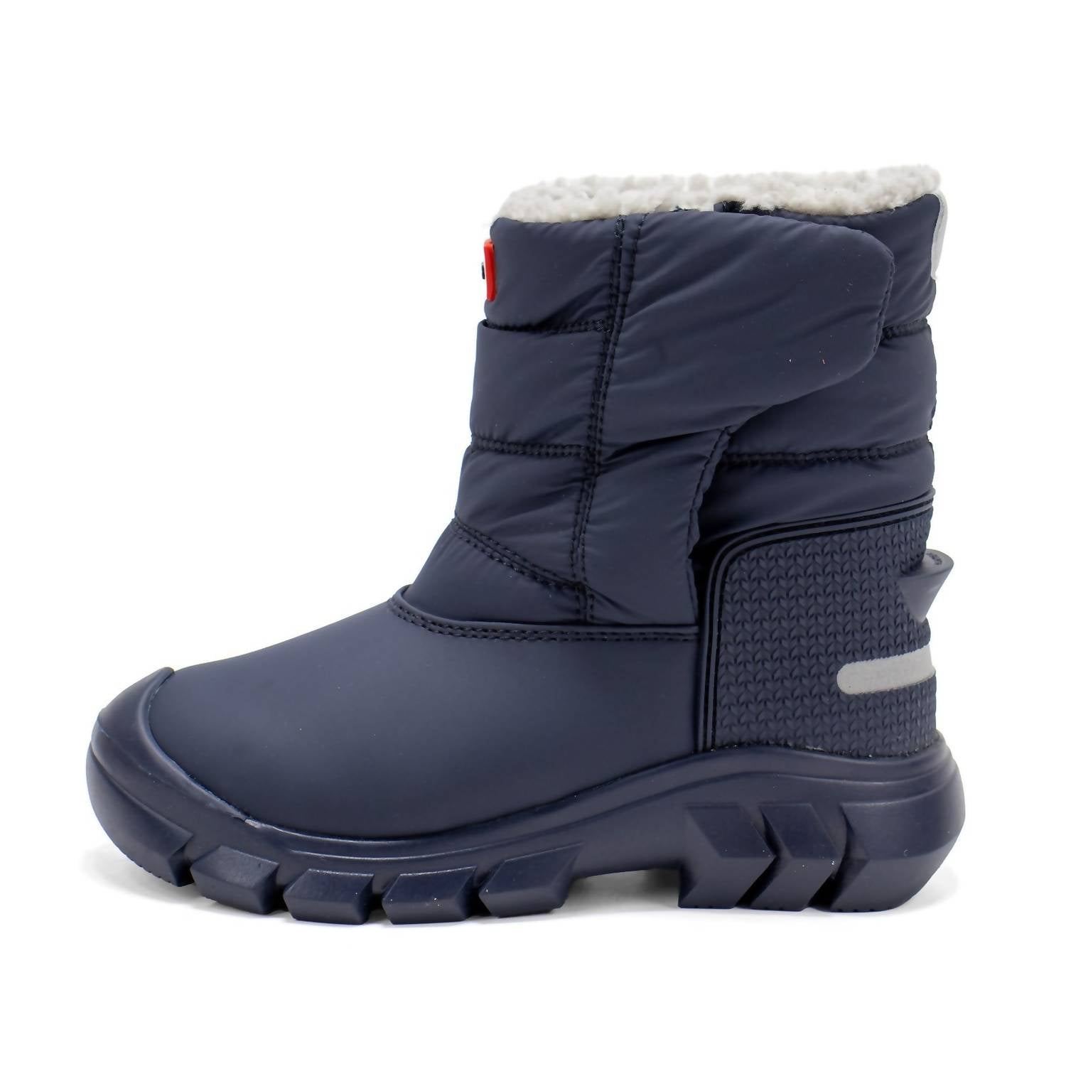 HUNTER Toddler's Insulated Snow Boots in dark blue - kids' shoe - detail view