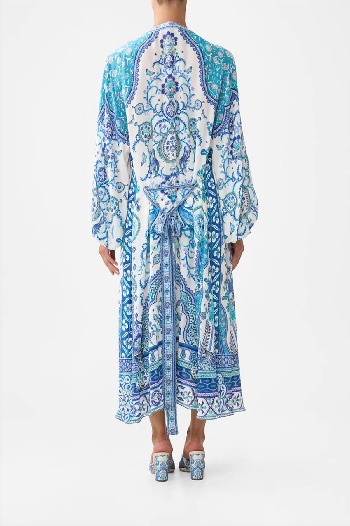 Camilla - Silk Blouson Sleeve Layer Coverup