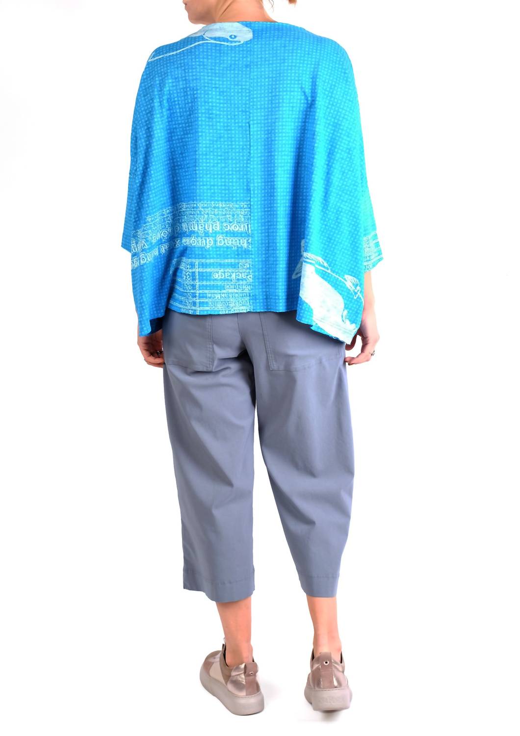 Rundholz Black Label - Print Oversize Three Quarter Sleeve Top
