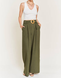 Jade By Jane - On The Bright Side Belted Pants