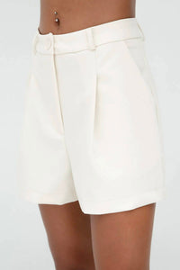 Bsl - High-waisted Pleated Shorts