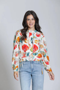 Apny - Seashell Print Woven Shirt