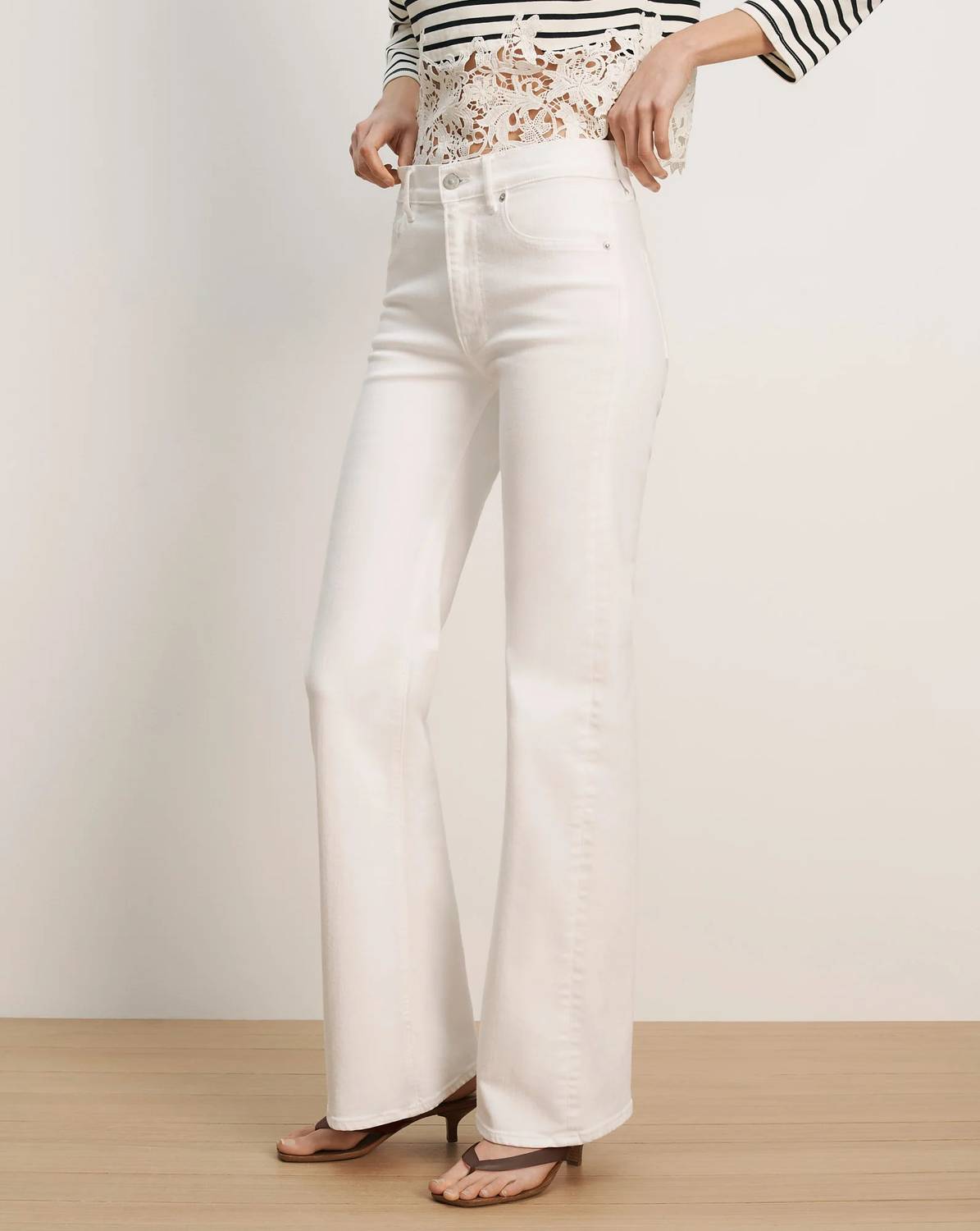 Veronica Beard - Crosbie Mid-rise Slim Wide-leg Jeans