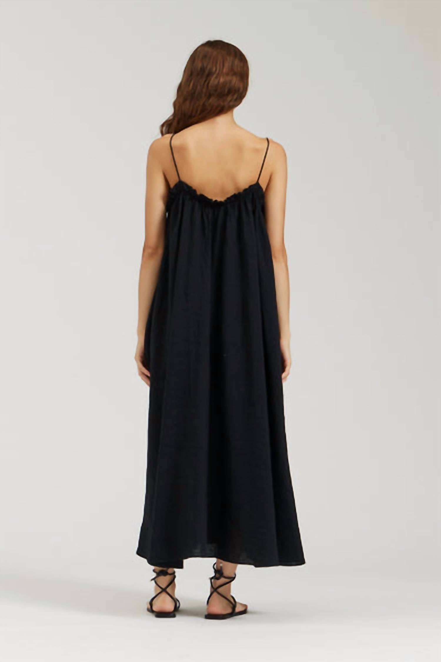 There-Elsewhere - Linen Tank Dress