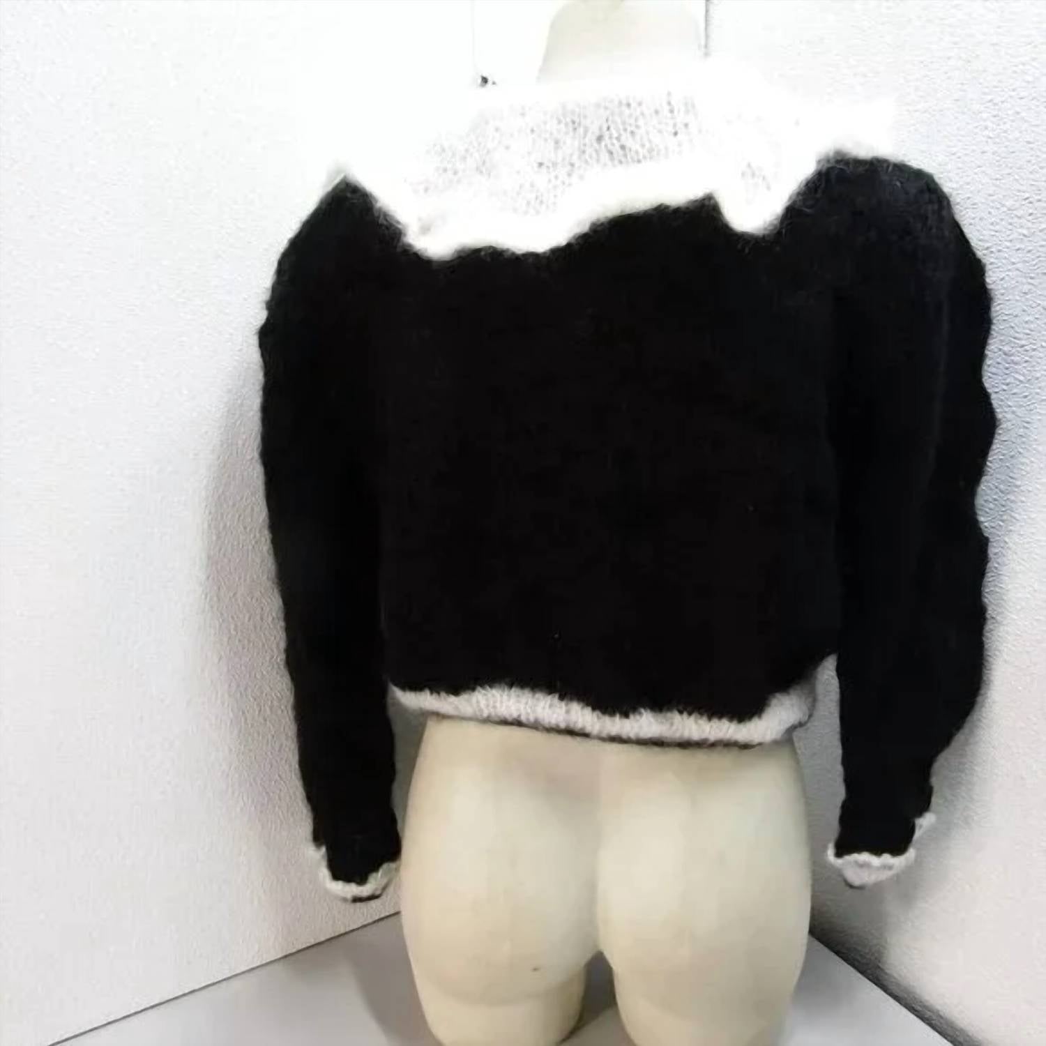 Maridruna - Kate Crop Mohair Hand Knit Cardigan