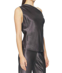 Enza Costa - Satin Bias Off-shoulder Top