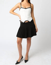 Olivaceous - Tara Corset Bow Detail Tank