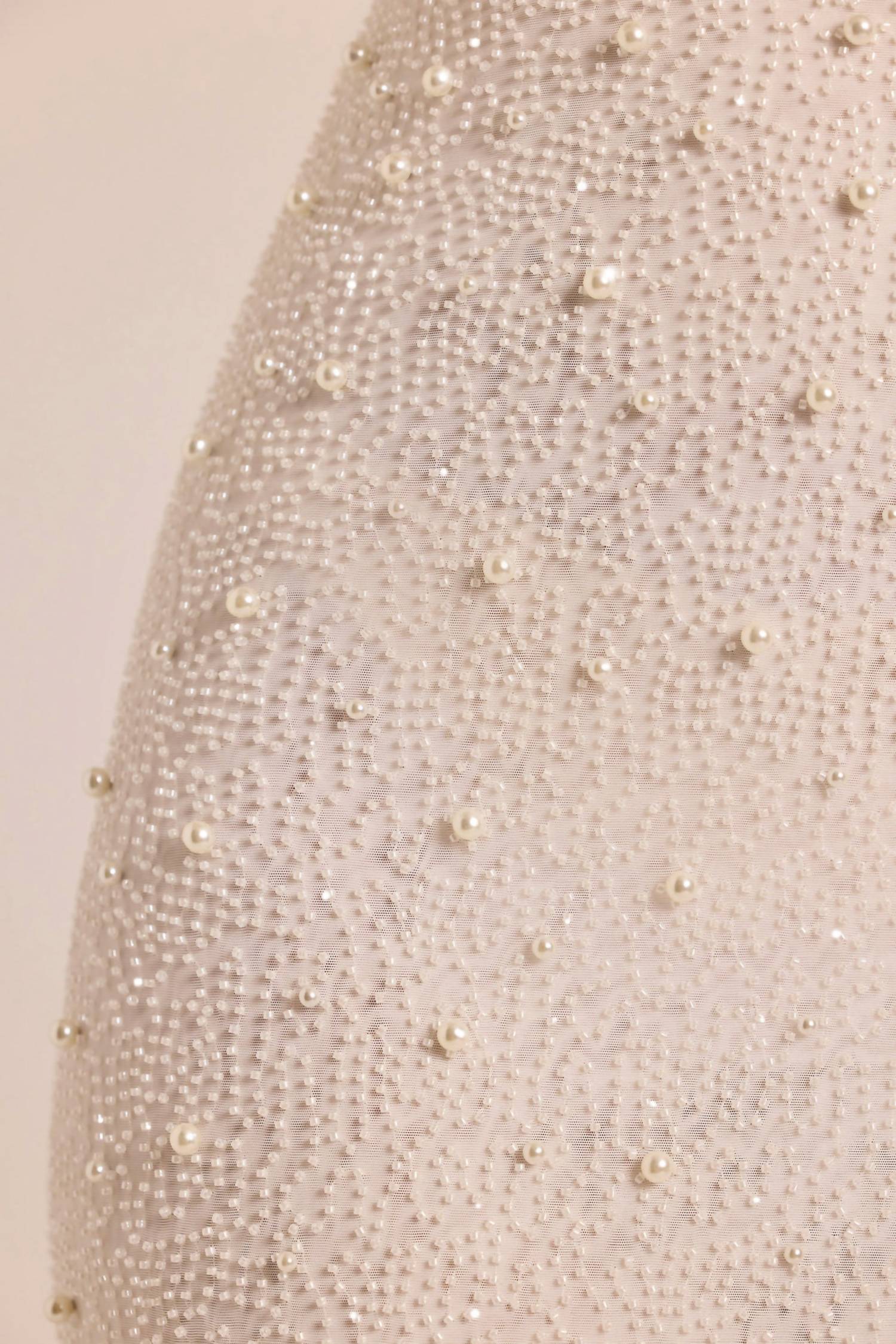 Oh Polly - Vienna Pearl Beaded Backless Maxi Dress