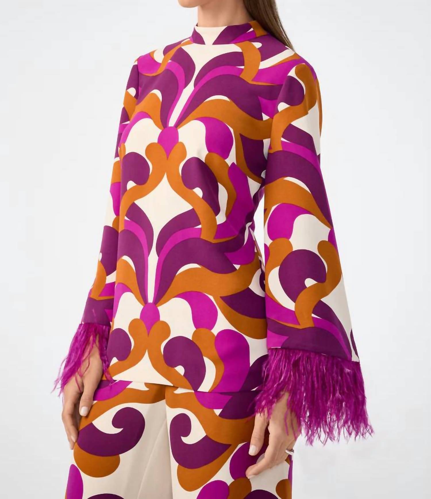 Trina Turk - Nyssa 2 Feather-cuff Top