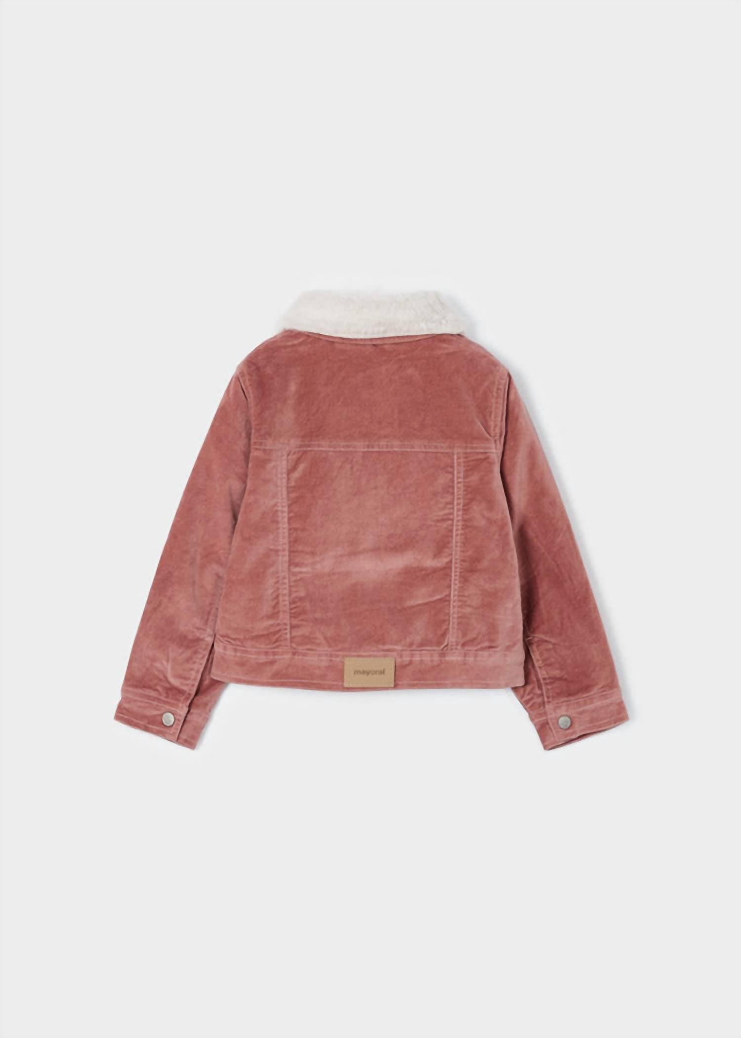 Mayoral - Kid's Faux Fur & Corduroy Jacket