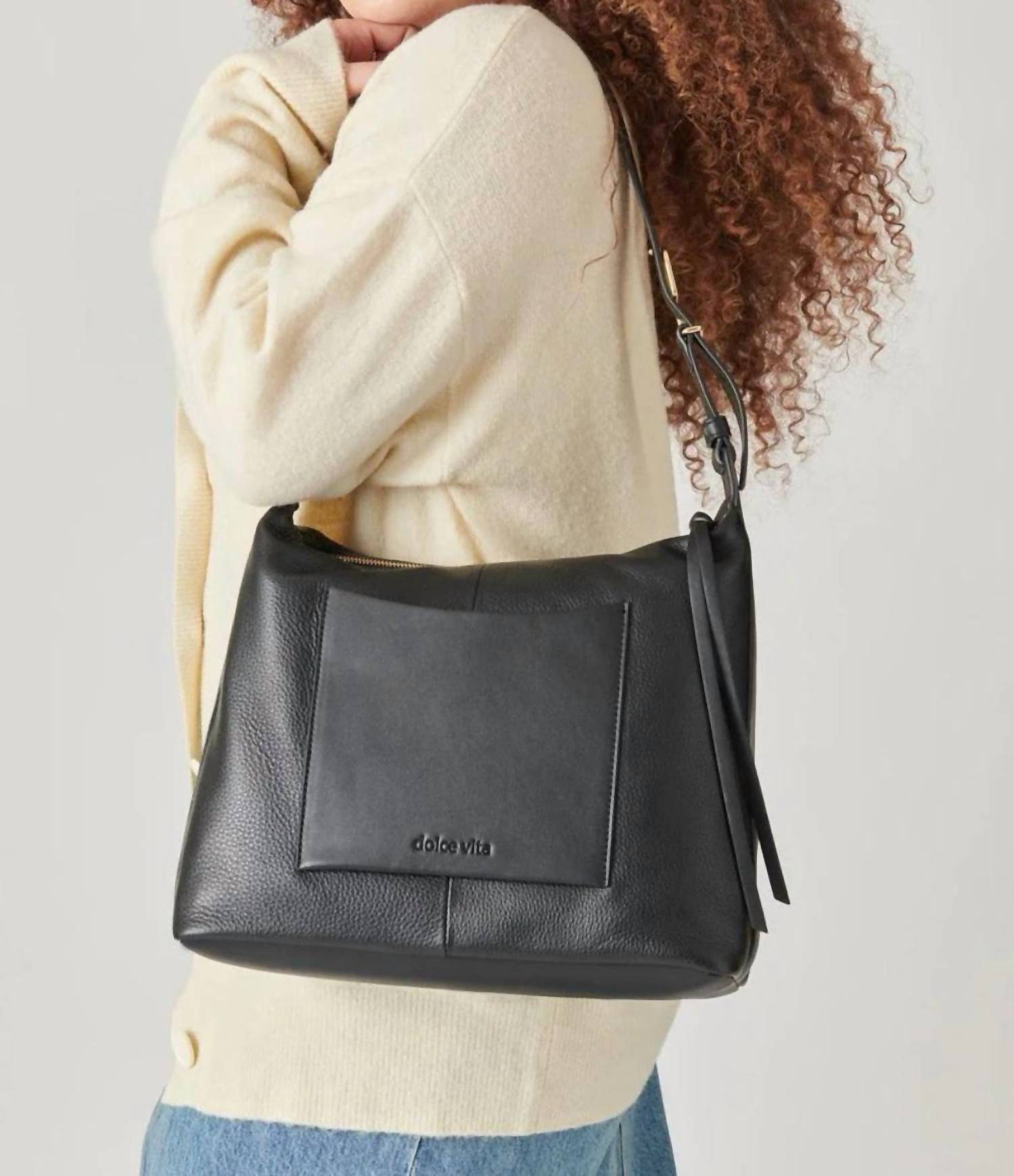 Dolce Vita - Women's Hana Hobo Shoulder Bag With Back Patch Pocket