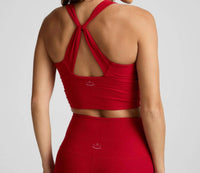 Beyond Yoga - Spacedye Twist Through Cropped Tank