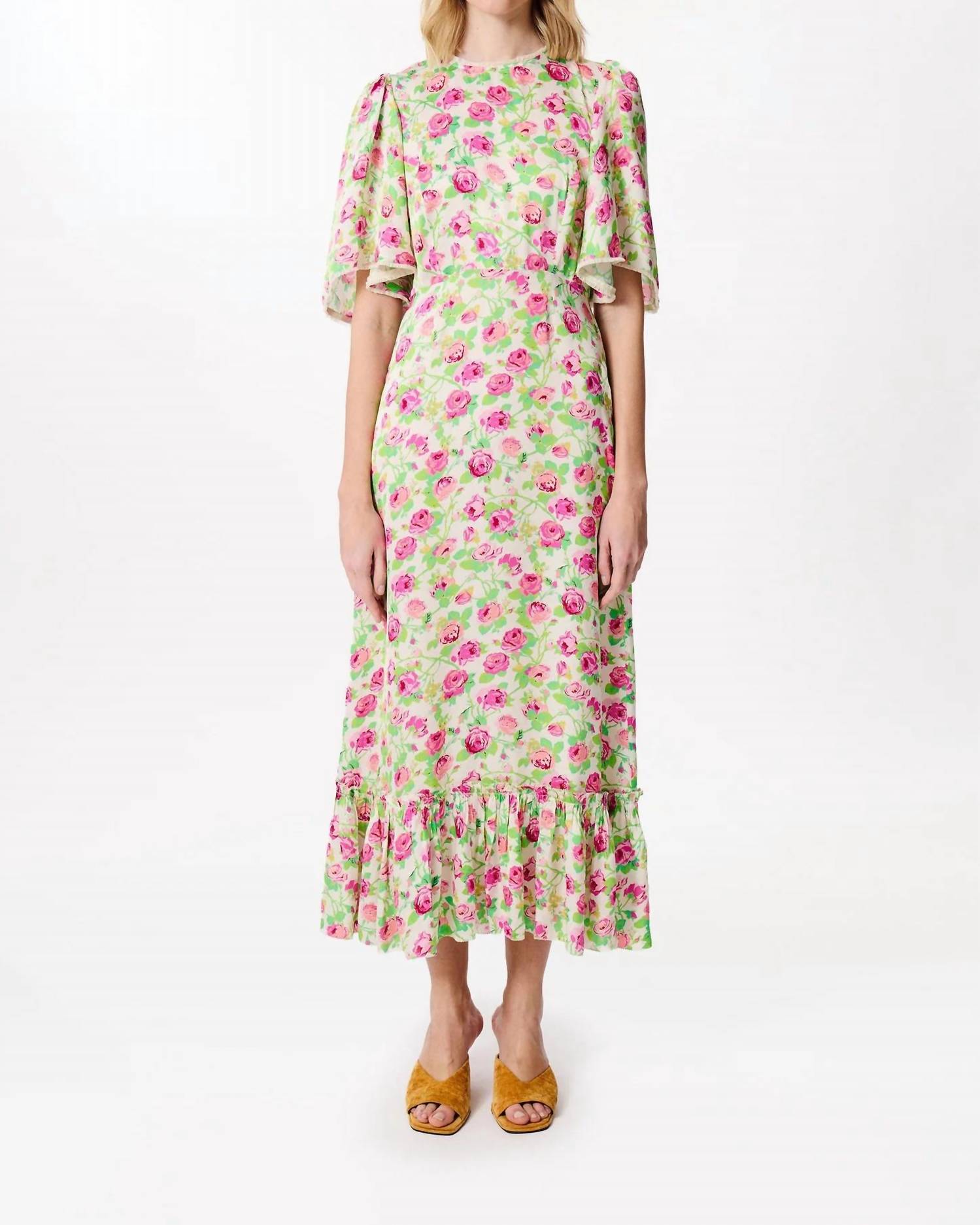 Manoush - Rose Print Midi Dress