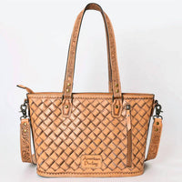 American Darling - Women's Hand Tooled Genuine Leather Western Tote Bag