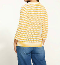 Fdj - 3/4 Sleeve Polo Sweater