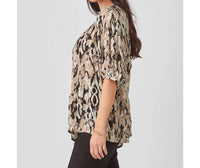 Charlie Paige - Button Front Print Shirt