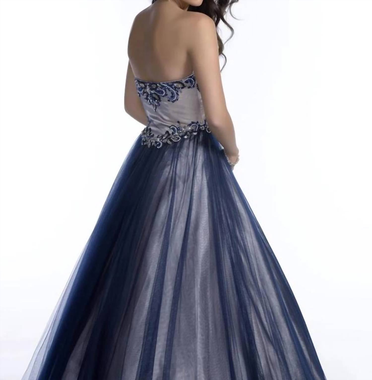 Karishma Creations - Strapless Maxi Prom Dress